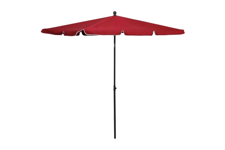 Puutarhan aurinkovarjo tangolla 210x140 cm viininpunainen - Punainen - Puutarhakalusteet - Aurinkosuojat - Aurinkovarjot