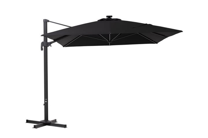 Roma Aurinkovarjo 300x400x270 cm - Musta - Puutarhakalusteet - Aurinkosuojat - Aurinkovarjot