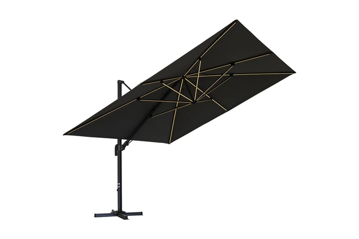 Roma Aurinkovarjo 350x350x270 cm - Harmaa - Puutarhakalusteet - Aurinkosuojat - Aurinkovarjot