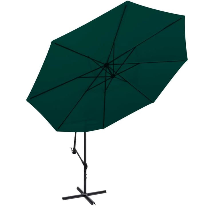 Ulokepalkki Päivänvarjo 3,5 m Vihreä - Vihreä - Puutarhakalusteet - Aurinkosuojat - Aurinkovarjot
