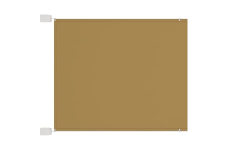 Pystymarkiisi beige 100x420 cm Oxford kangas - Beige - Puutarhakalusteet - Aurinkosuoja - Markiisi