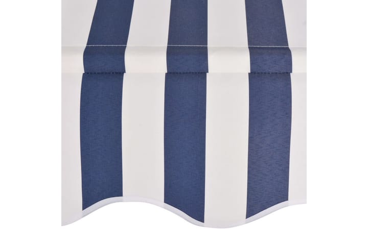 Sisäänkelattava markiisi 150 cm Sinivalkoiset raidat - Sininen - Puutarhakalusteet - Aurinkosuoja - Markiisi