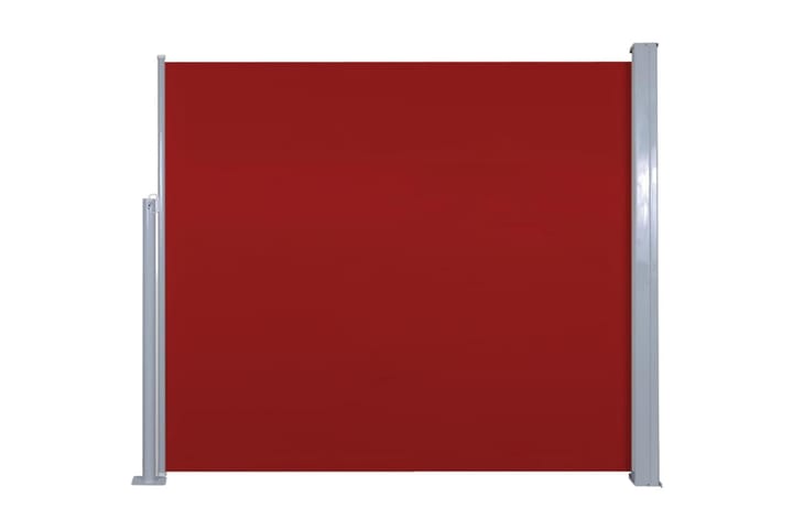 Sisäänvedettävä sivumarkiisi 120 x 300 cm punainen - Punainen - Puutarhakalusteet - Aurinkosuojat - Markiisi
