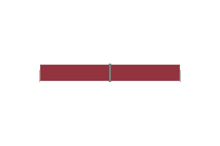 Sisäänvedettävä sivumarkiisi punainen 160x1200 cm - Punainen - Puutarhakalusteet - Aurinkosuojat - Markiisit