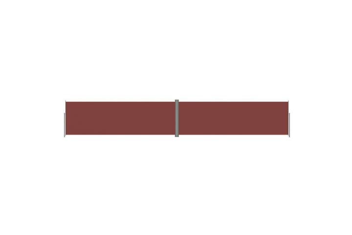 Sisäänvedettävä sivumarkiisi ruskea 200x1200 cm - Ruskea - Puutarhakalusteet - Aurinkosuojat - Markiisi