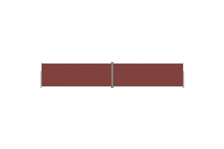 Sisäänvedettävä sivumarkiisi ruskea 220x1200 cm - Ruskea - Puutarhakalusteet - Aurinkosuojat - Markiisi