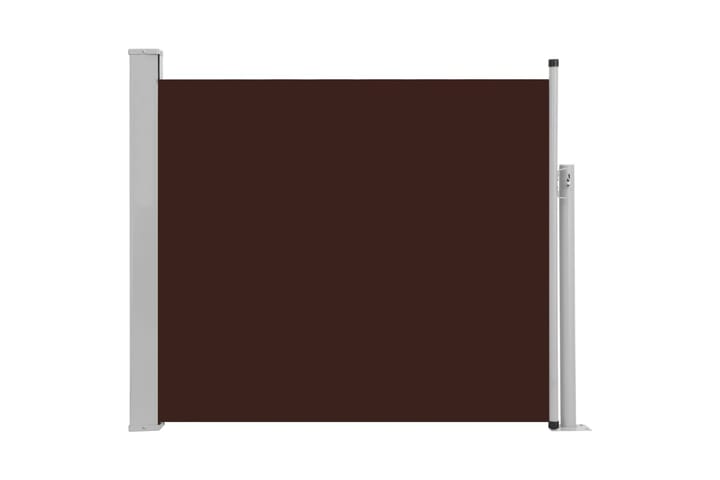 Sisäänvedettävä terassin sivumarkiisi 100x300 cm ruskea - Ruskea - Puutarhakalusteet - Aurinkosuojat - Markiisit