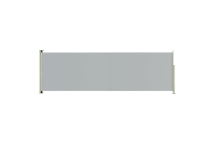 Sisäänvedettävä terassin sivumarkiisi 160x500 cm harmaa - Harmaa - Puutarhakalusteet - Aurinkosuojat - Markiisi