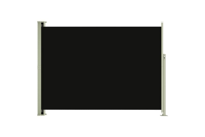 Sisäänvedettävä terassin sivumarkiisi 220x300 cm musta - Musta - Puutarhakalusteet - Aurinkosuojat - Markiisit