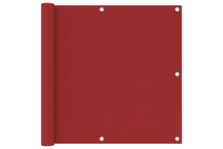 Parvekkeen suoja punainen 90x600 cm Oxford kangas - Punainen - Puutarhakalusteet - Aurinkosuojat - Parvekesuojat