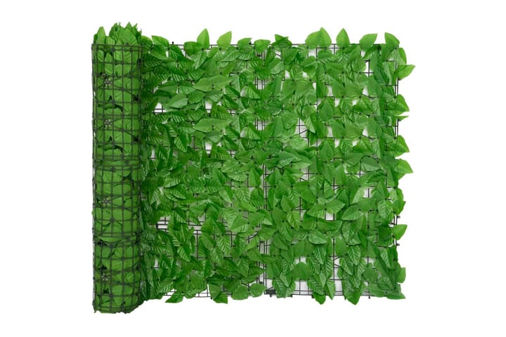 Parvekkeen suoja vihreillä lehdillä 300x100 cm - Puutarhakalusteet - Aurinkosuojat - Parvekesuojat