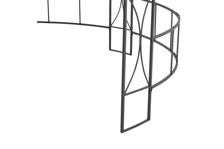 Huvimaja 300 x 290 cm antrasiitti pyöreä - Puutarhakalusteet - Aurinkosuojat - Paviljongit