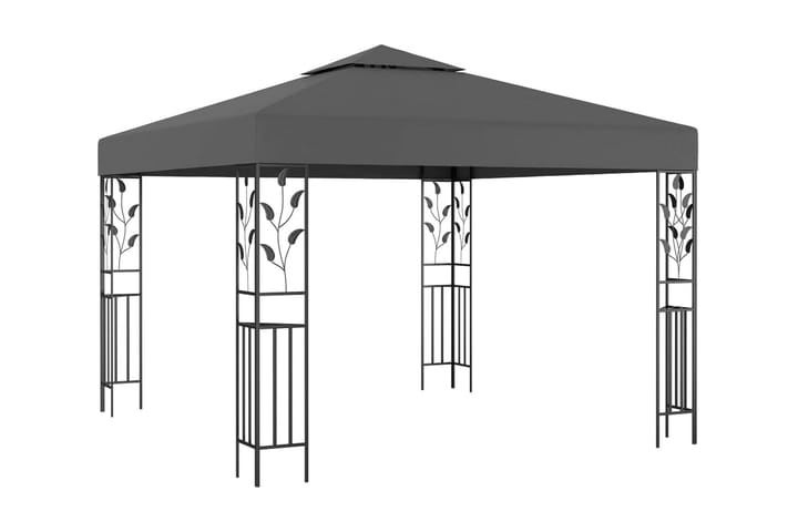Huvimaja 3x3 m antrasiitti - Antrasiitti - Puutarhakalusteet - Aurinkosuoja - Paviljonki - Kokonainen paviljonki