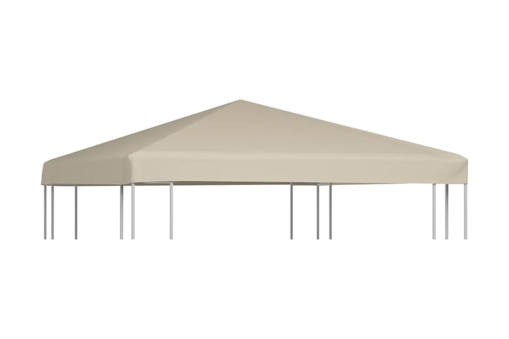 Huvimajan katto 310 g/m² 3x3 m beige - Beige - Puutarhakalusteet - Aurinkosuojat - Paviljonki
