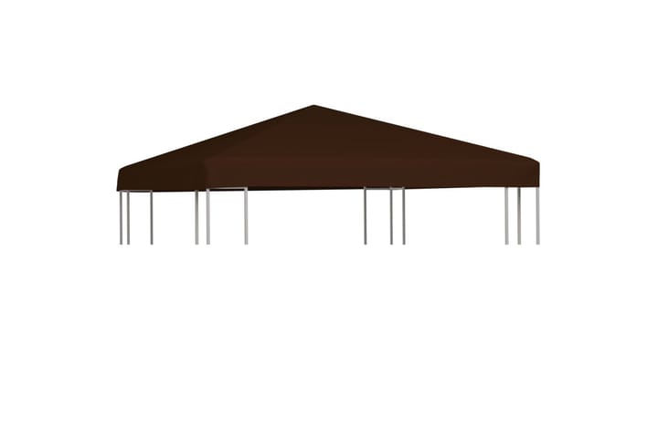 Huvimajan katto 310 g/m² 3x3 m ruskea - Ruskea - Puutarhakalusteet - Aurinkosuoja - Paviljonki - Paviljongin katos