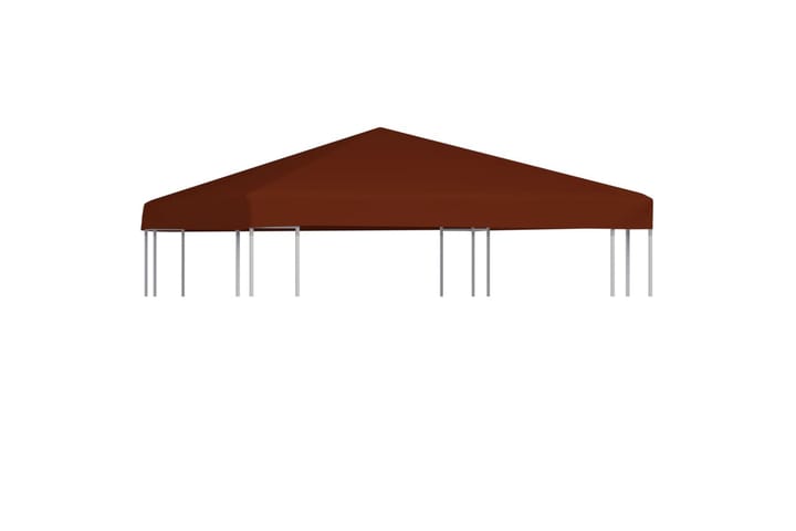 Huvimajan katto 310 g/m² 3x3 m terrakotta - Punainen - Puutarhakalusteet - Aurinkosuojat - Paviljonki