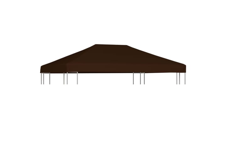 Huvimajan katto 310 g/m² 3x4 m ruskea - Ruskea - Puutarhakalusteet - Aurinkosuoja - Paviljonki - Paviljongin katos