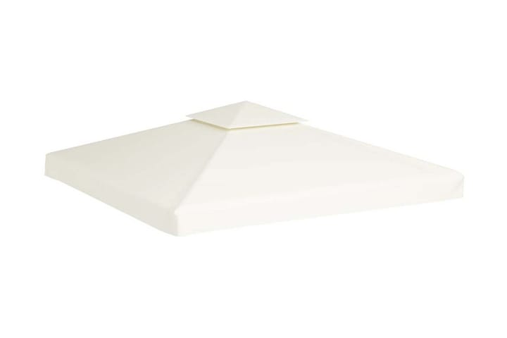 Huvimajan vaihtokatto 310 g/m² Kermanvalkoinen 3 x 3 m - Valkoinen - Puutarhakalusteet - Aurinkosuojat - Paviljongit