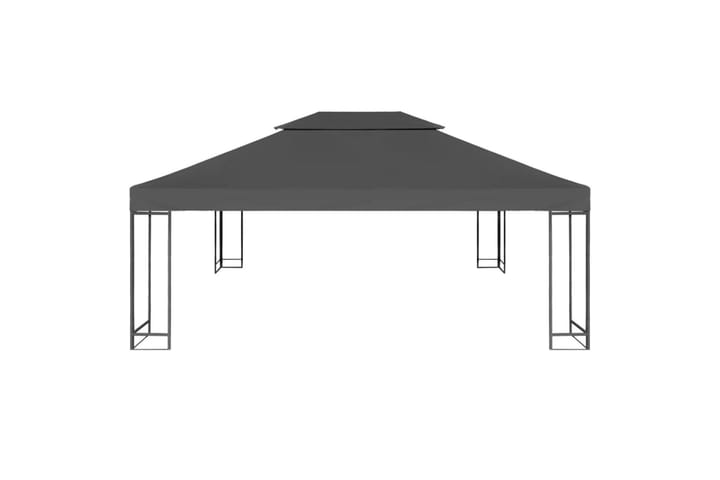 Kaksikerroksinen huvimajan katto 310 g/m² 4x3 m antrasiitti - Antrasiitti - Puutarhakalusteet - Aurinkosuojat - Paviljongit