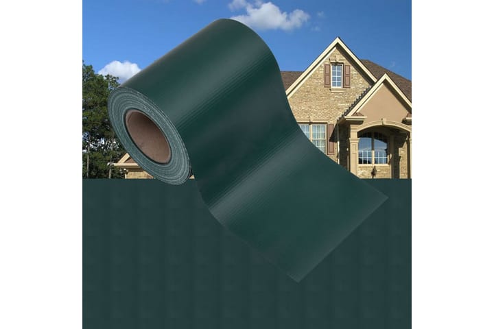 Puutarhan yksityisyyden suoja PVC 35x0,19 m mattavihreä - Vihreä - Puutarhakalusteet - Aurinkosuojat - Sermit ja tuulisuojat