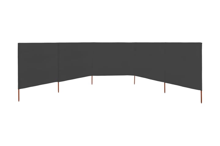 Tuulensuojakangas 5 paneelilla 600x120 cm antrasiitti - Antrasiitti - Puutarhakalusteet - Aurinkosuoja - Markiisi
