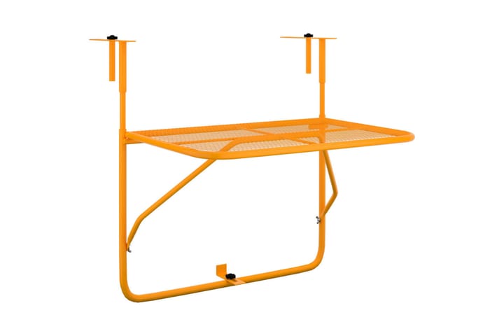 Parvekepöytä keltainen 60x40 cm teräs - Keltainen - Puutarhakalusteet - Parveke - Parvekekalusteet - Parvekepöytä