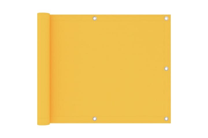 Parvekkeen suoja keltainen 75x500 cm Oxford-kangas - Keltainen - Puutarhakalusteet - Parveke - Turvallisuus & parvekkeen tuulisuoja - Parvekesuoja