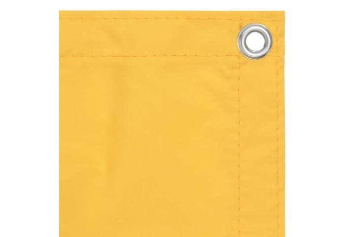 Parvekkeen suoja keltainen 75x500 cm Oxford-kangas - Keltainen - Puutarhakalusteet - Parveke - Turvallisuus & parvekkeen tuulisuoja - Parvekesuoja