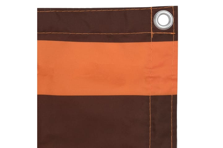 Parvekkeen suoja oranssi ja ruskea 75x400 cm Oxford kangas - Monivärinen - Puutarhakalusteet - Parveke - Turvallisuus & parvekkeen tuulisuoja - Parvekesuoja