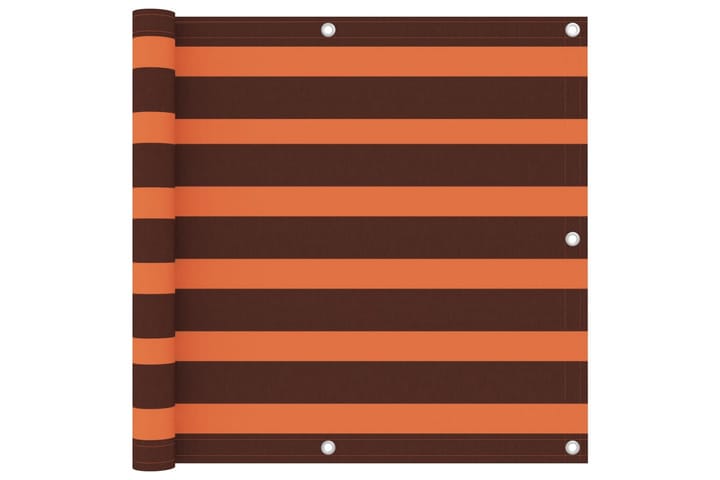 Parvekkeen suoja oranssi ja ruskea 90x500 cm Oxford kangas - Monivärinen - Puutarhakalusteet - Parveke - Turvallisuus & parvekkeen tuulisuoja - Parvekesuoja