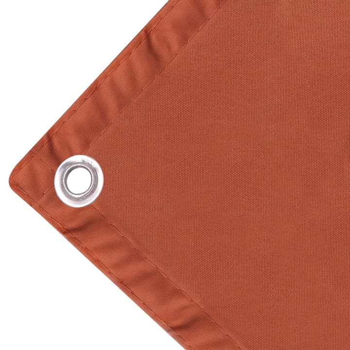 Parvekkeen suoja Oxford-kangas 75x400 cm Terrakotta - Oranssi - Puutarhakalusteet - Parveke - Turvallisuus & parvekkeen tuulisuoja - Parvekesuoja