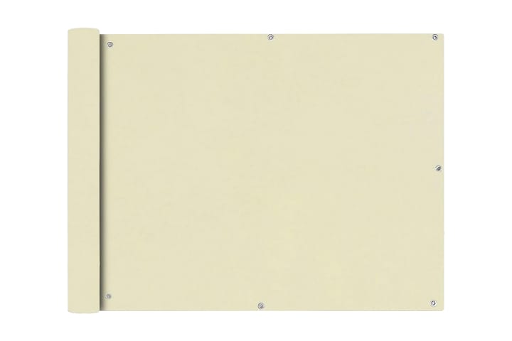 Parvekkeen Suoja Oxford Kangas 90x600 cm Kerma - Valkoinen - Puutarhakalusteet - Ulkoryhmä - Cafe-ryhmä
