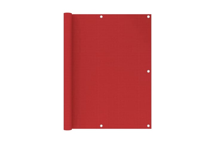 Parvekkeen suoja punainen 120x300 cm HDPE - Punainen - Puutarhakalusteet - Parveke - Turvallisuus & parvekkeen tuulisuoja - Parvekesuoja
