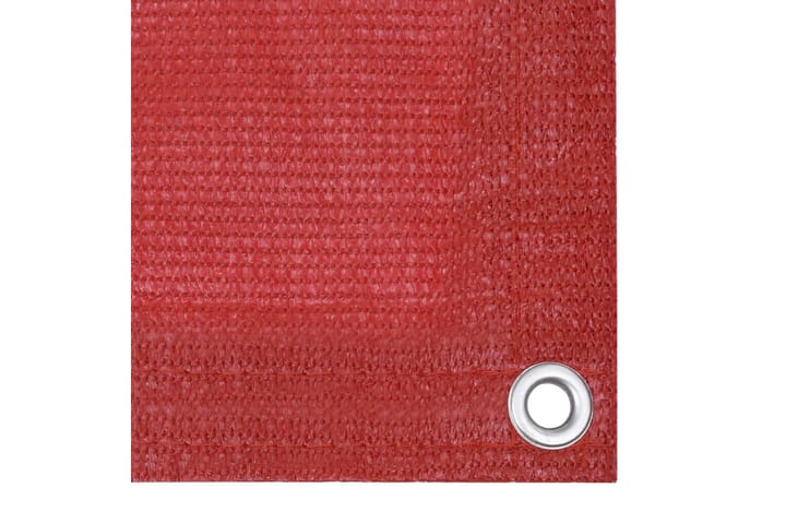 Parvekkeen suoja punainen 90x500 cm HDPE - Punainen - Puutarhakalusteet - Parveke - Turvallisuus & parvekkeen tuulisuoja - Parvekesuoja