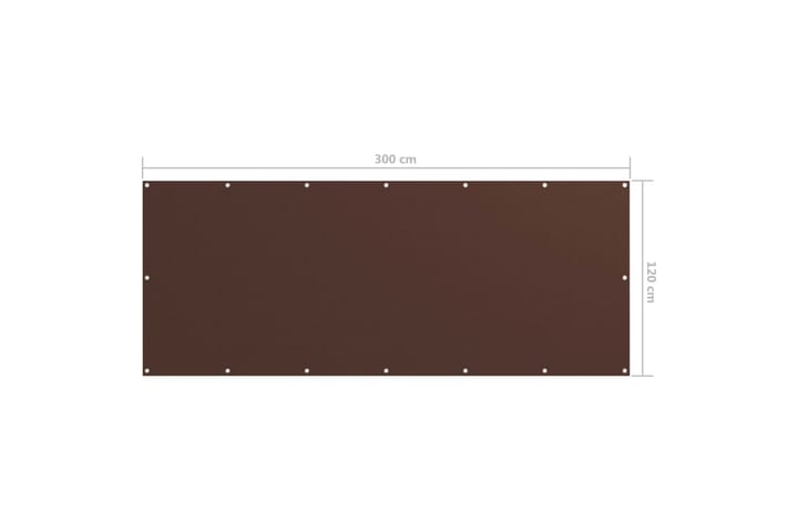 Parvekkeen suoja ruskea 120x300 cm Oxford kangas - Ruskea - Puutarhakalusteet - Parveke - Turvallisuus & parvekkeen tuulisuoja - Parvekesuoja