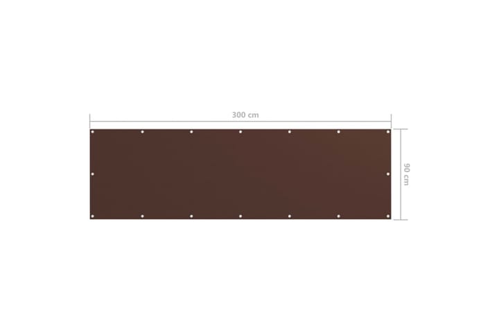 Parvekkeen suoja ruskea 90x300 cm Oxford kangas - Ruskea - Puutarhakalusteet - Parveke - Turvallisuus & parvekkeen tuulisuoja - Parvekesuoja