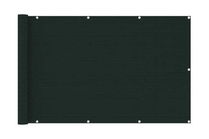 Parvekkeen suoja tummanvihreä 120x600 cm HDPE - Vihreä - Puutarhakalusteet - Parveke - Turvallisuus & parvekkeen tuulisuoja - Parvekesuoja