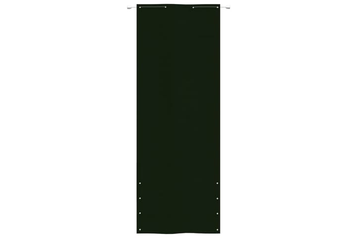 Parvekkeen suoja tummanvihreä 80x240 cm Oxford kangas - Vihreä - Puutarhakalusteet - Parveke - Turvallisuus & parvekkeen tuulisuoja - Parvekesuoja