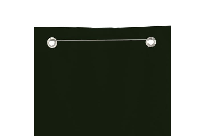 Parvekkeen suoja tummanvihreä 80x240 cm Oxford kangas - Vihreä - Puutarhakalusteet - Parveke - Turvallisuus & parvekkeen tuulisuoja - Parvekesuoja