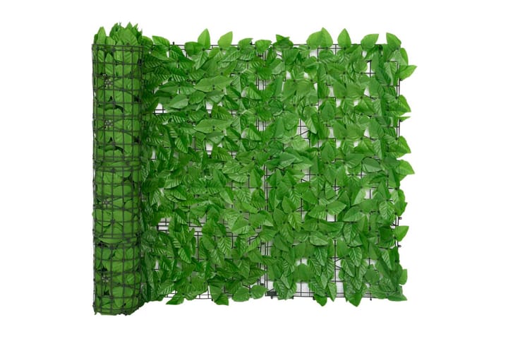 Parvekkeen suoja vihreillä lehdillä 500x100 cm - Puutarhakalusteet - Ulkoryhmä - Ruokailuryhmät ulos