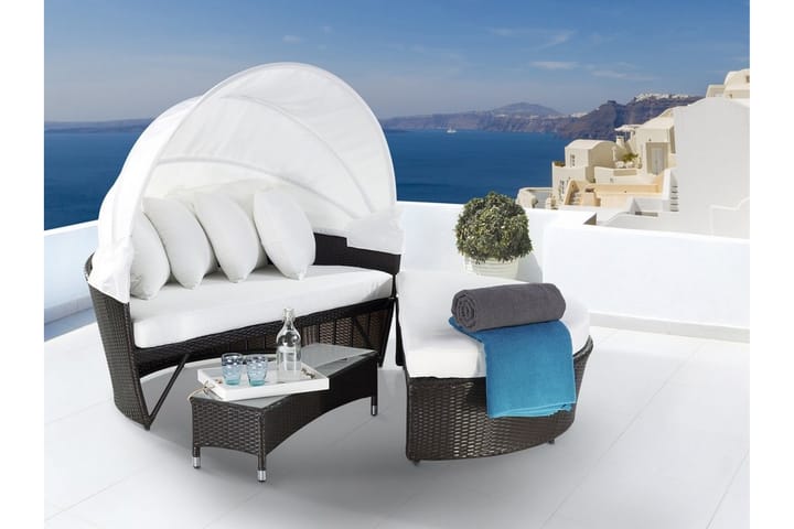 Aurinkosänky Lux 150 cm - Valkoinen - Puutarhakalusteet - Tuolit & nojatuolit - Aurinkosänky & aurinkovaunu