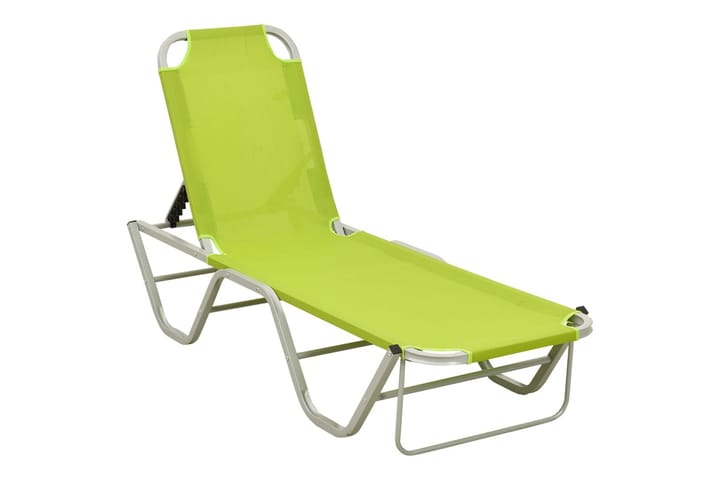 Aurinkotuoli alumiini ja textilene vihreä - Vihreä - Puutarhakalusteet - Tuolit & nojatuolit - Aurinkosänky & aurinkovaunu