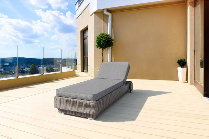 Aurinkotuoli - Harmaa - Puutarhakalusteet - Tuolit & nojatuolit - Aurinkosänky & aurinkovaunu
