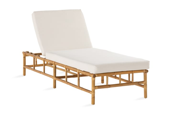 Aurinkovuode Babsand - Bambu/Harmaa - Puutarhakalusteet - Tuolit & nojatuolit - Aurinkosänky & aurinkovaunu