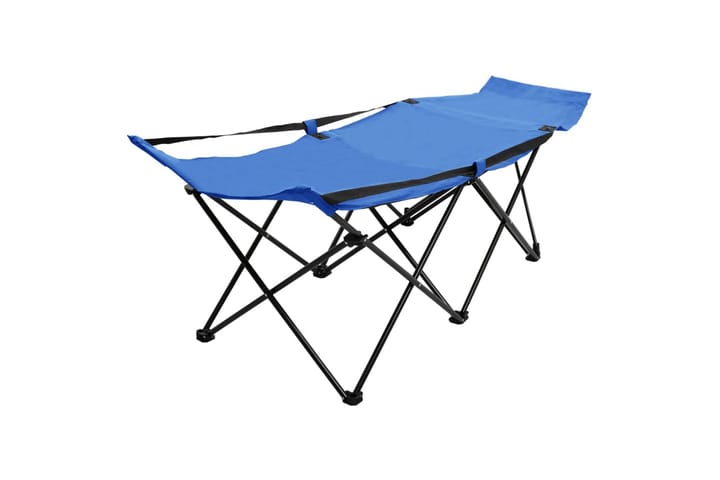 Kokoontaitettava aurinkotuoli sininen teräs - Puutarhakalusteet - Tuolit & nojatuolit - Aurinkosänky & aurinkovaunu