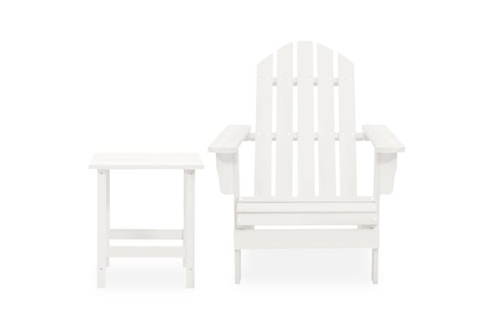 Adirondack-puutarhatuoli pöydällä täysi kuusi valkoinen - Puutarhakalusteet - Tuolit & nojatuolit - Aurinkotuolit