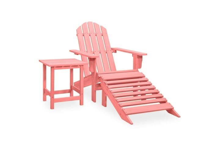 Adirondack-puutarhatuoli rahi ja pöytä täysi kuusi pinkki - Puutarhakalusteet - Tuolit & nojatuolit - Aurinkotuoli - Kansituoli