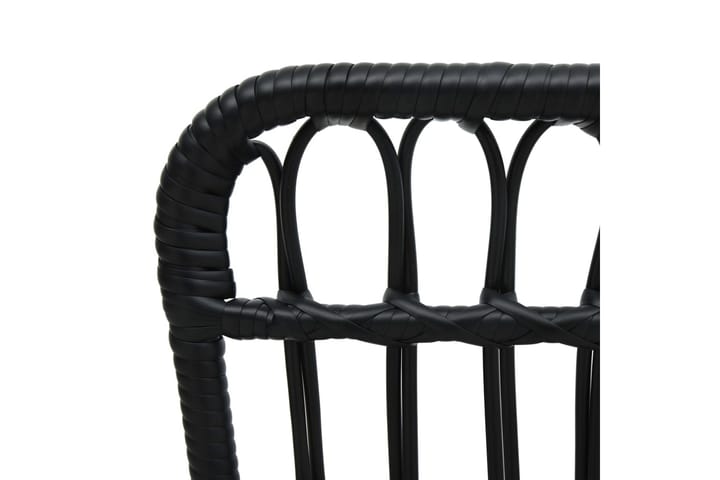 Puutarhatuoli polyrottinki musta - Musta - Puutarhakalusteet - Tuolit & nojatuolit - Ulkotilan ruokatuoli