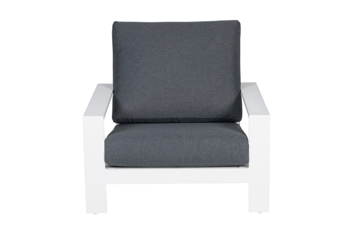 Nojatuoli Lincoln Valkoinen/Musta - Garden Impressions - Puutarhakalusteet - Tuolit & nojatuolit - Ulkotilan nojatuolit