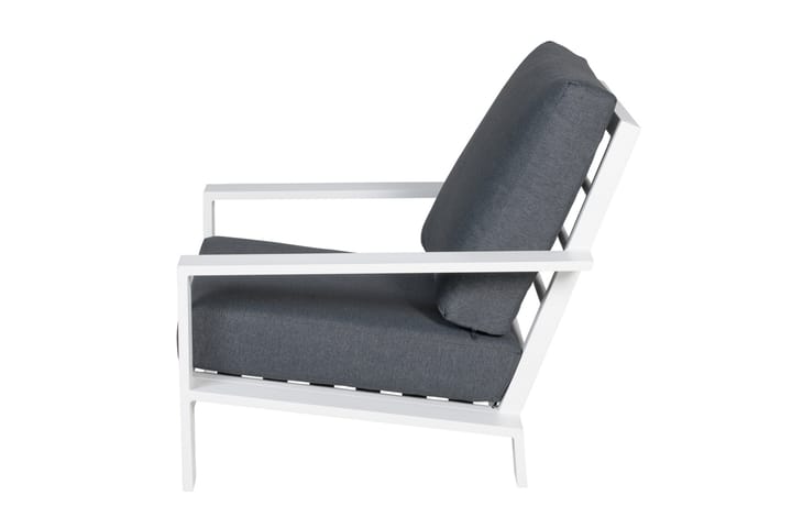 Nojatuoli Lincoln Valkoinen/Musta - Garden Impressions - Puutarhakalusteet - Tuolit & nojatuolit - Ulkotilan nojatuolit